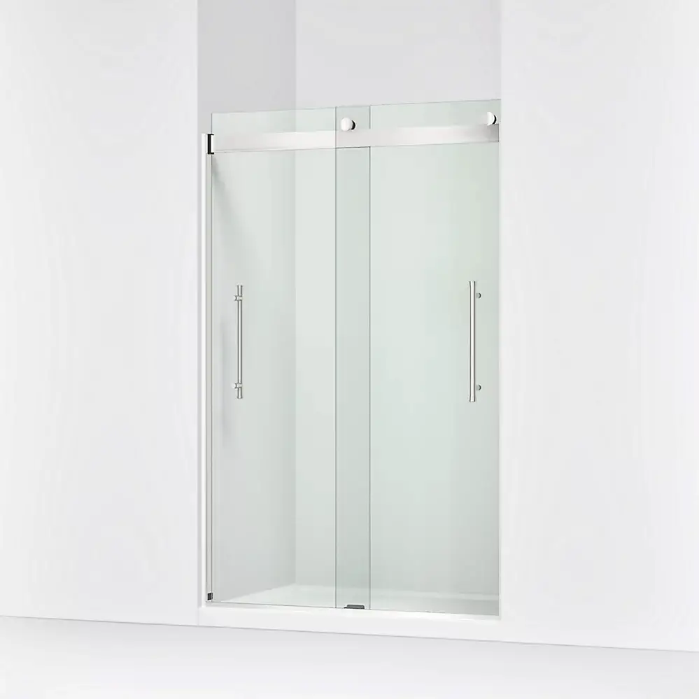 Kohler 706852-8L-SHP Elmbrook 74" Frameless Sliding Shower Door Bright Polished Silver