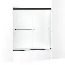 Kohler 707002-D3-ABZ Revel 62" Sliding Glass Shower Door Anodized Dark Bronze