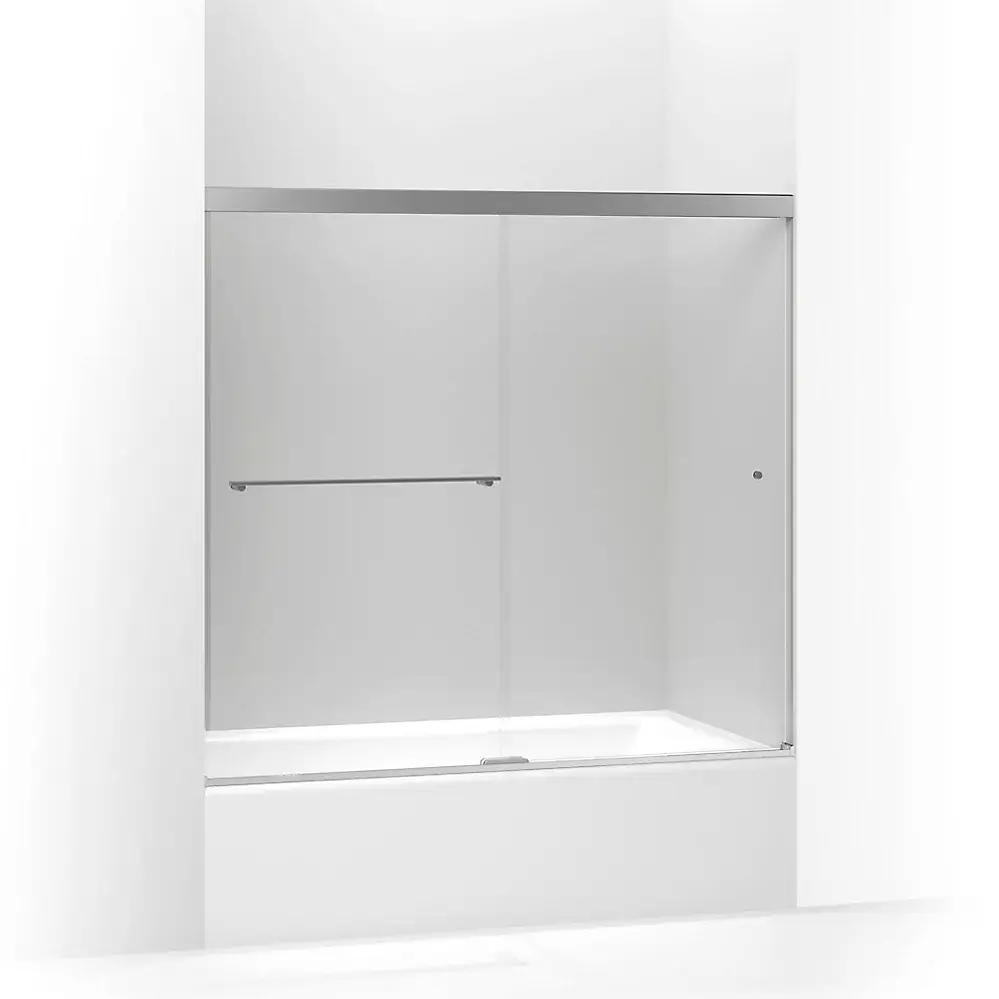 Kohler 707002-L-SHP Revel 62" H Sliding Glass Shower Door Bright Polished Silver