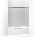 Kohler 707002-L-SHP Revel 62" H Sliding Glass Shower Door Bright Polished Silver