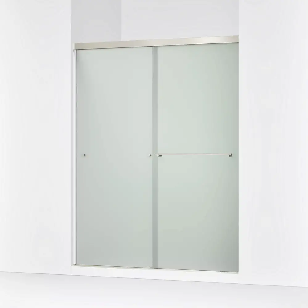 Kohler 707206-D3-BNK Revel 76" Sliding Glass Shower Door Anodized Brushed Nickel