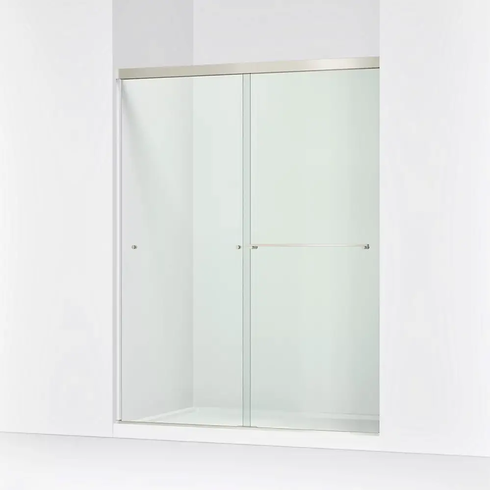 Kohler 707206-L-BNK Revel 76" H Sliding Glass Shower Door Anodized Brushed Nickel