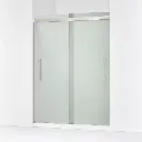 Kohler 707600-8D3-BNK Pleat 79" Frameless Sliding Glass Shower Door Anodized Brushed Nickel