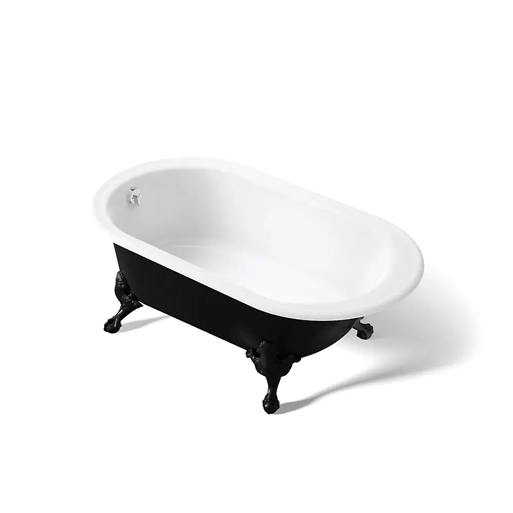 Kohler 710-P5-0 Iron Works Historic 66" x 36" Freestanding Bath White