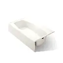 Kohler 714-96 Villager 60" x 34-1/4" Alcove Bath Right Drain Biscuit