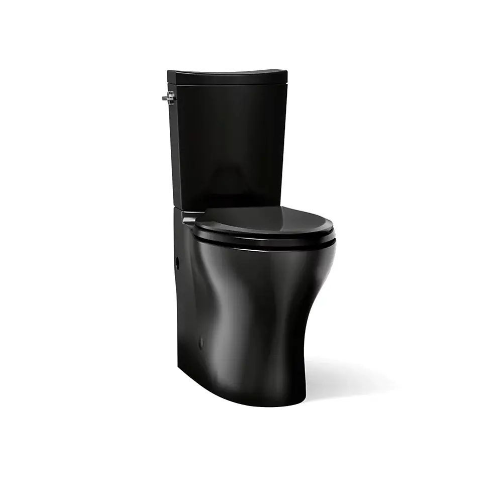 Kohler 75790-7 Persuade Curv Two Piece Elongated Dual Flush Toilet Black