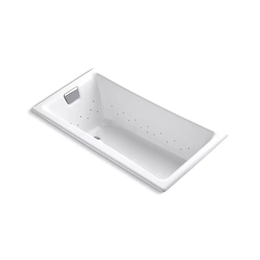 Kohler 852-GHCP-0 Tea-For-Two 60" x 32" Drop-in Heated Air Bath White