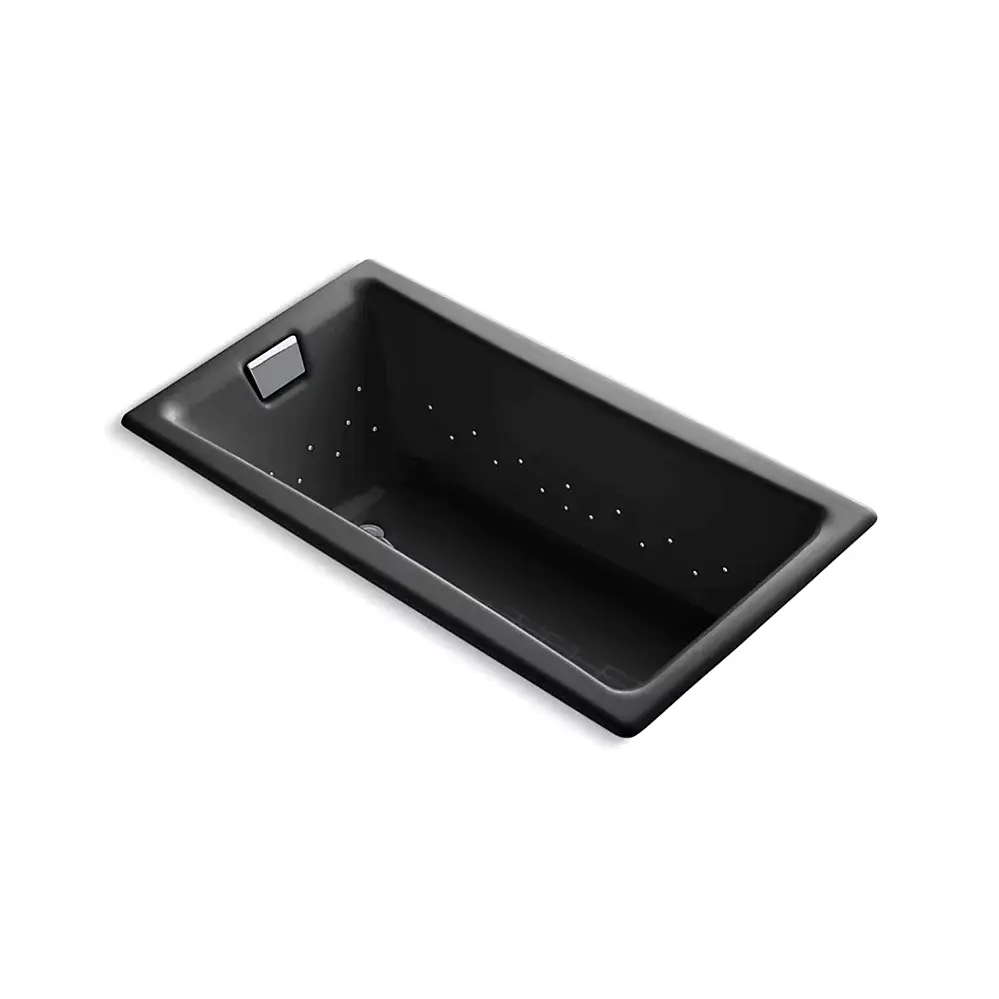 Kohler 852-GHCP-7 Tea-For-Two 60" x 32" Drop-in Heated Air Bath Black