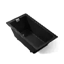 Kohler 855-7 Tea-For-Two 66" x 36" Drop-in Undermount Bath Black