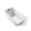 Kohler 855-95 Tea-For-Two 66" x 36" Drop-in Undermount Bath Ice Grey