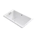 Kohler 856-GH0-0 Tea-For-Two 66" x 36" Drop-in Heated Air Bath White