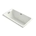 Kohler 856-GHCP-NY Tea-For-Two 66" x 36" Drop-in Heated Air Bath Dune
