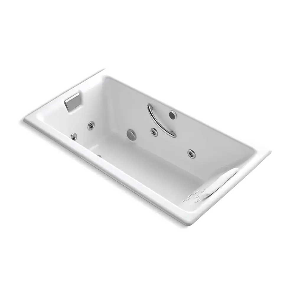 Kohler 856-M-0 Tea-For-Two 66" x 36" Drop-in Whirlpool Bath White