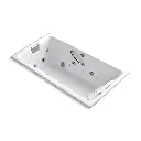 Kohler 856-V-0 Tea-For-Two 66" x 36" Drop-in Effervescence Whirlpool Bath White
