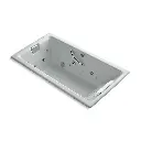 Kohler 856-V-95 Tea-For-Two 66" x 36" Drop-in Effervescence Whirlpool Bath Ice Grey