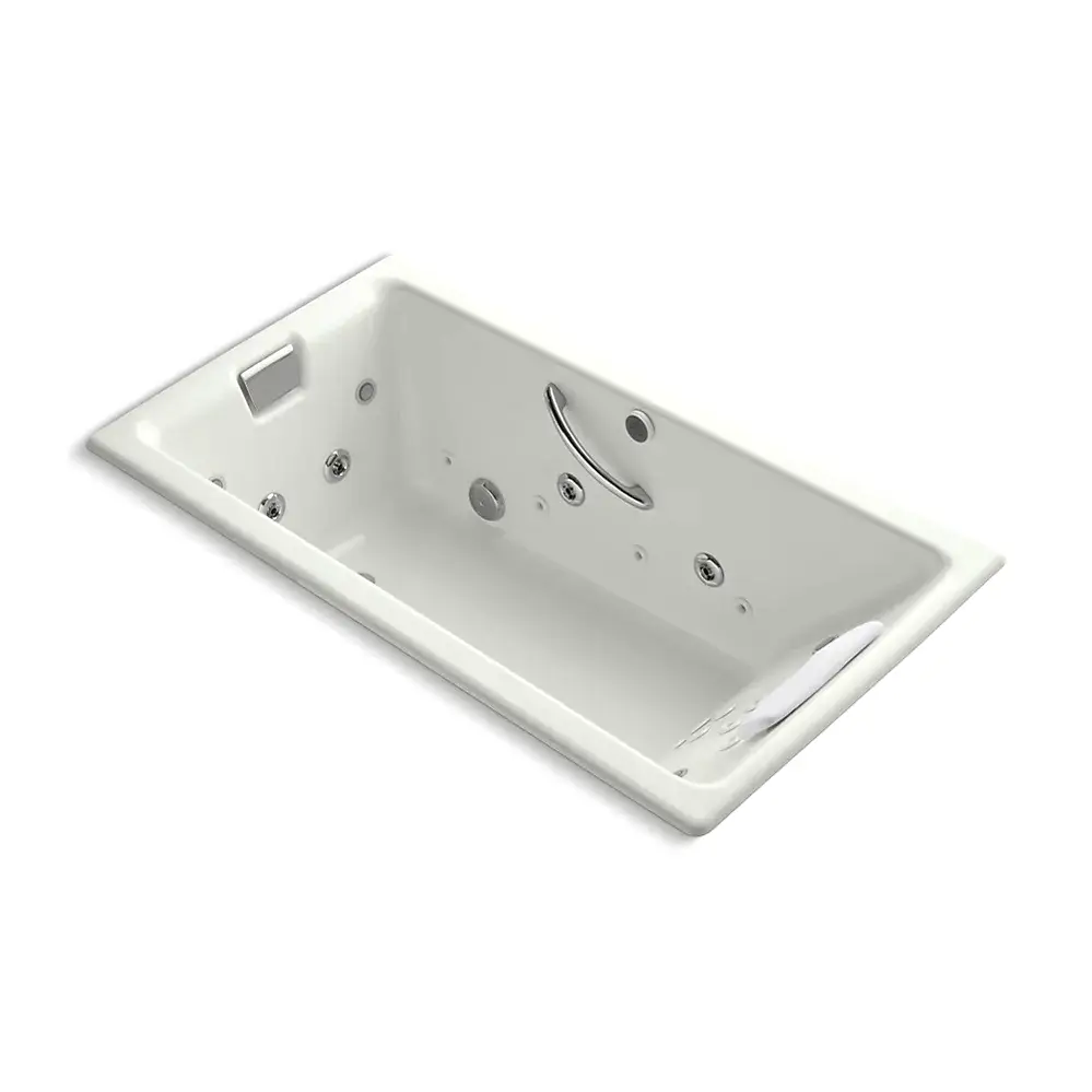 Kohler 856-V-NY Tea-For-Two 66" x 36" Drop-in Effervescence Whirlpool Bath Dune