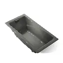 Kohler 863-58 Tea-For-Two 71-3/4" x 36" Drop-in Bath Thunder Grey