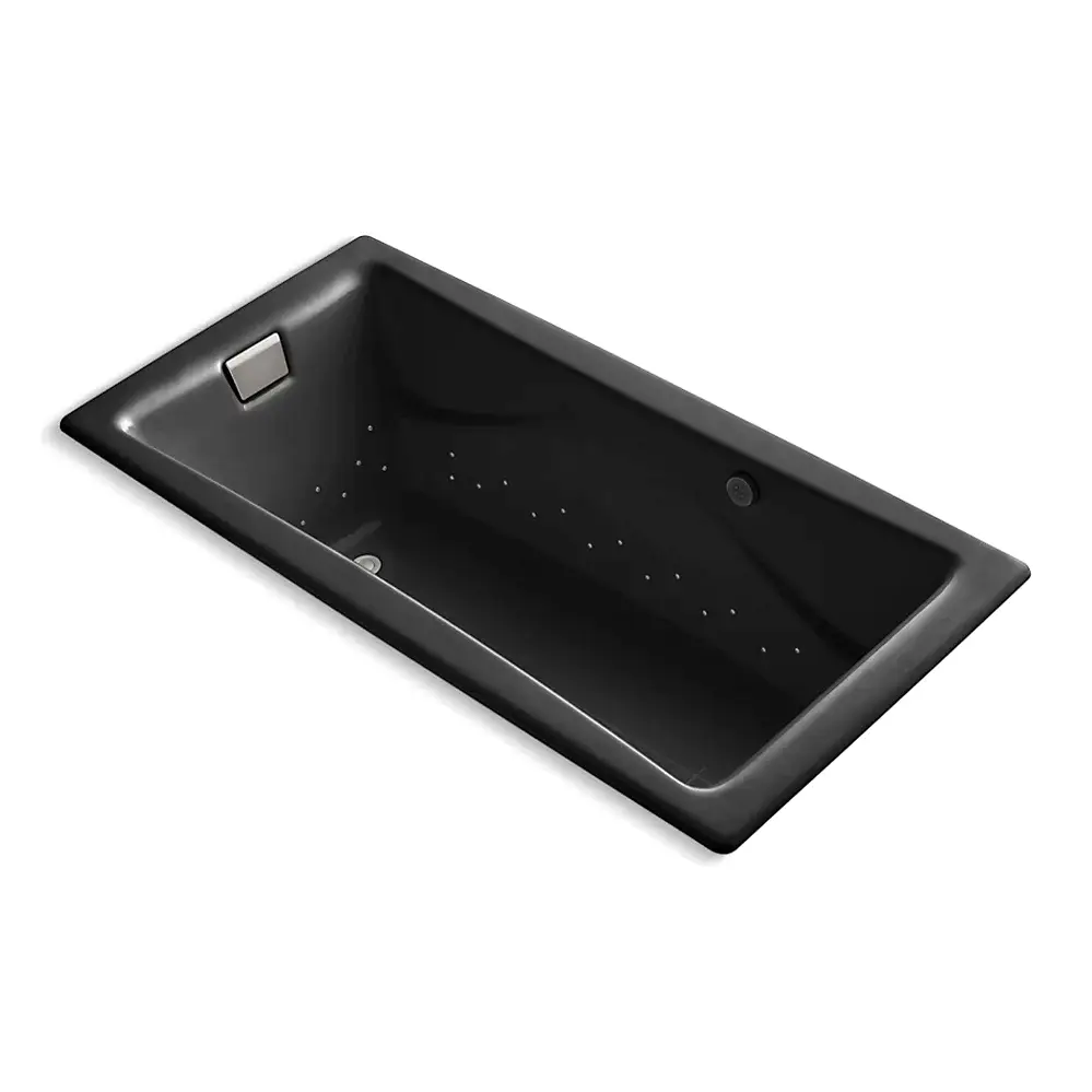Kohler 865-GHBN-7 Tea-For-Two 71-3/4" x 36" Drop-in Heated Air Bath Black