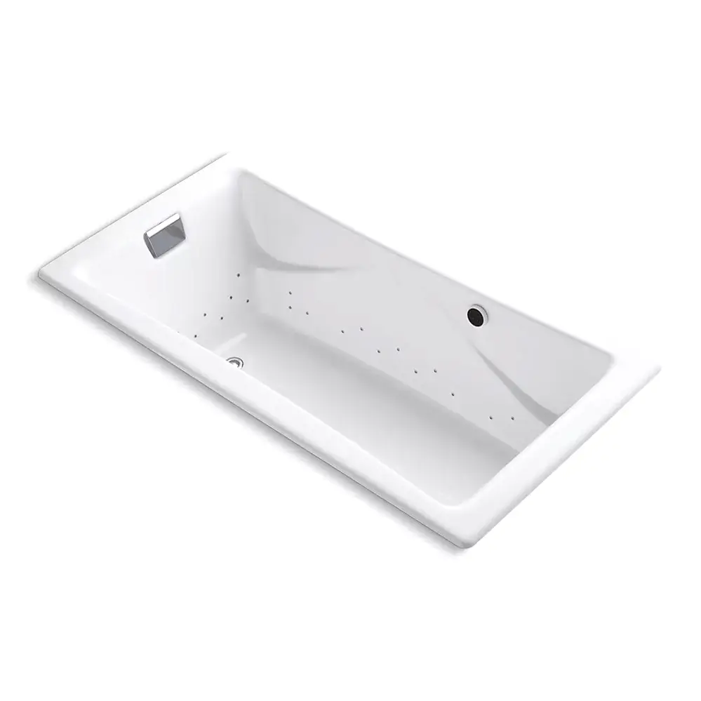 Kohler 865-GHCP-0 Tea-For-Two 71-3/4" x 36" Drop-in Heated Air Bath White