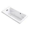 Kohler 865-GHCP-0 Tea-For-Two 71-3/4" x 36" Drop-in Heated Air Bath White
