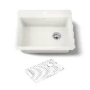 Kohler 8668-1A1-96 Riverby 27" Top Mount Kitchen Sink Biscuit
