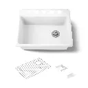 Kohler 8668-5UA2-0 Riverby 27" Undermount Workstation Sink White