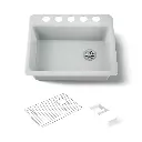 Kohler 8668-5UA2-95 Riverby 27" Undermount Workstation Sink Ice Grey