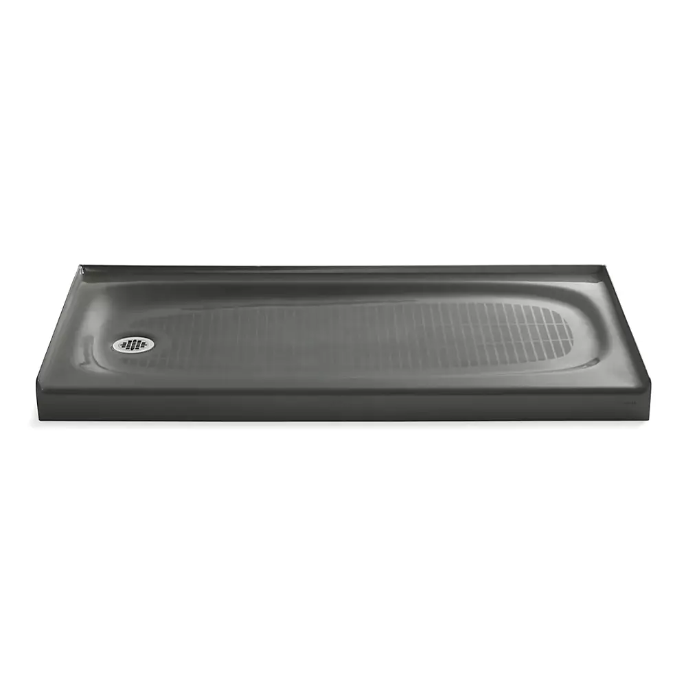 Kohler 9053-58 Salient 60" x 30" Alcove Shower Base Left Drain Thunder Grey