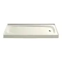 Kohler 9054-96 Salient 60" x 30" Alcove Shower Base Right Drain Biscuit