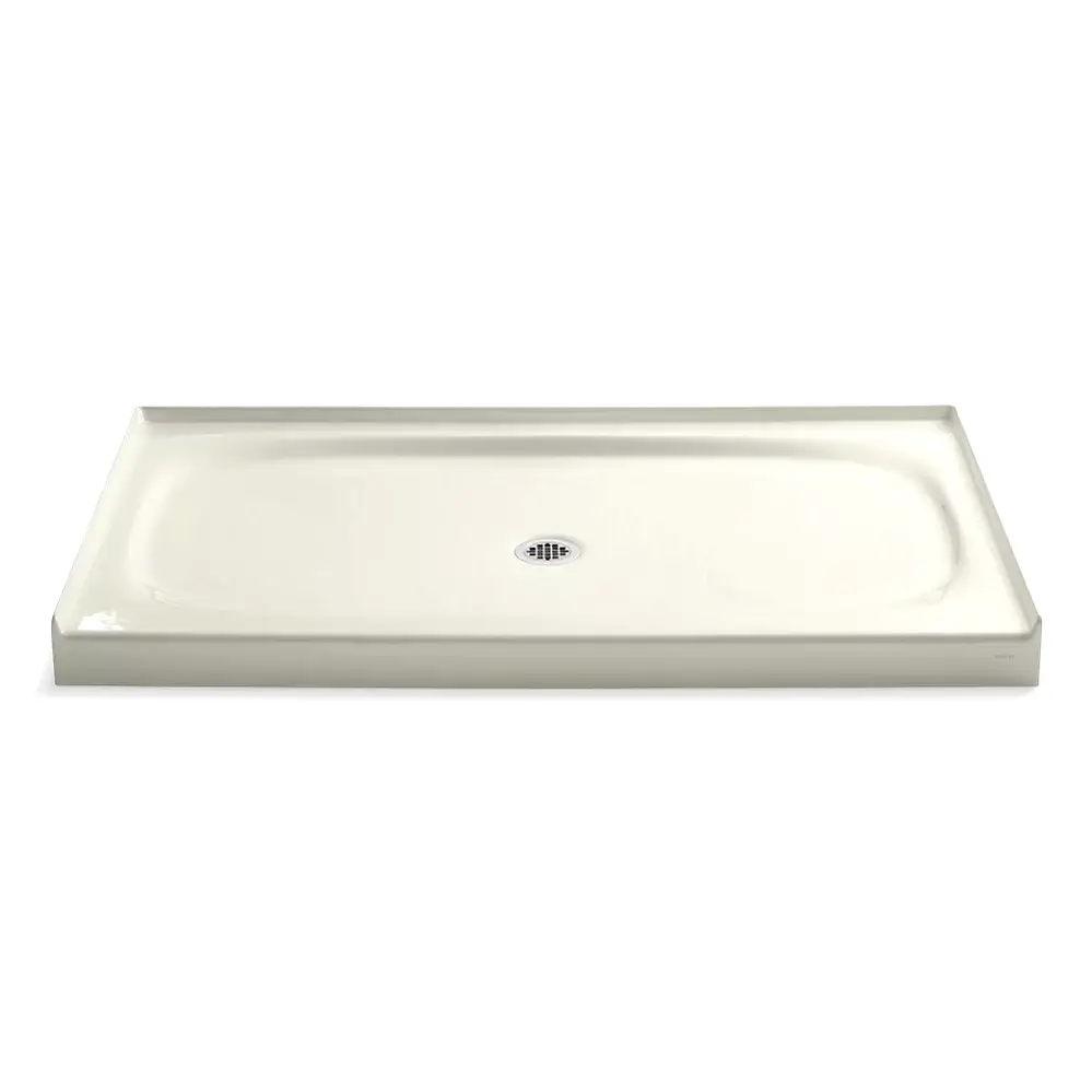 Kohler 9055-96 Salient 60" x 36" Alcove Shower Base Center Drain Biscuit