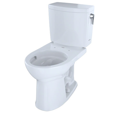 TOTO CST453CUFRG Drake II Two Piece Round Toilet Cotton Right Hand