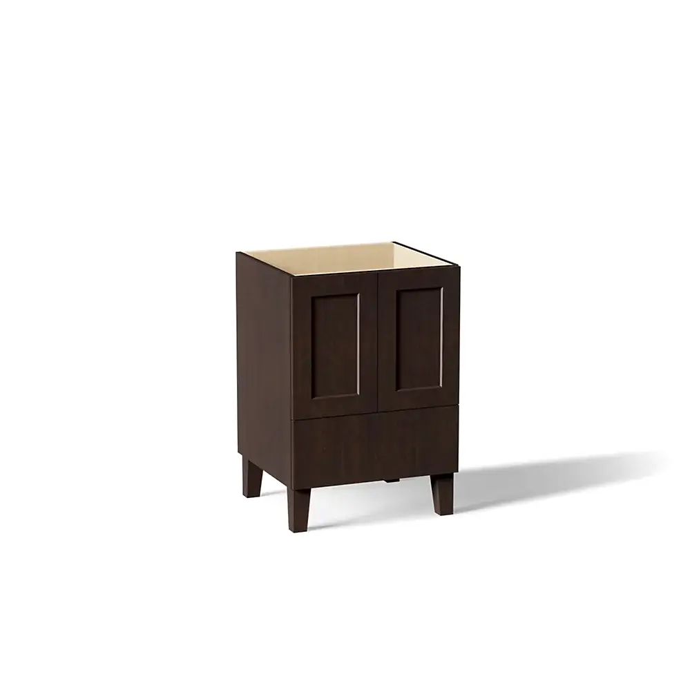 Kohler 99527-LG-1WB Poplin 24" Bathroom Vanity Cabinet Claret Suede