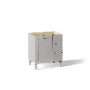 Kohler 99530-LGR-1WT Poplin 30" Bathroom Vanity Cabinet Mohair Grey