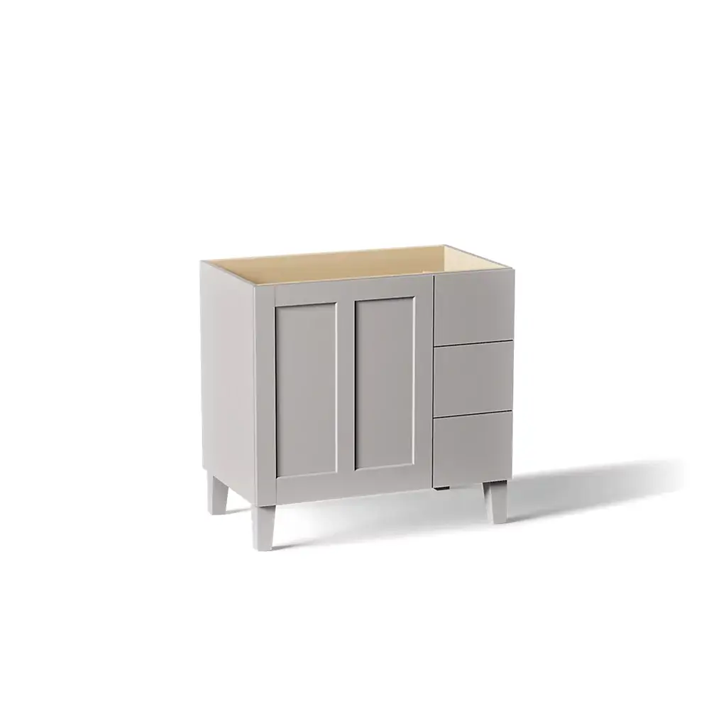 Kohler 99533-LGR-1WT Poplin 36" Bathroom Vanity Cabinet Mohair Grey