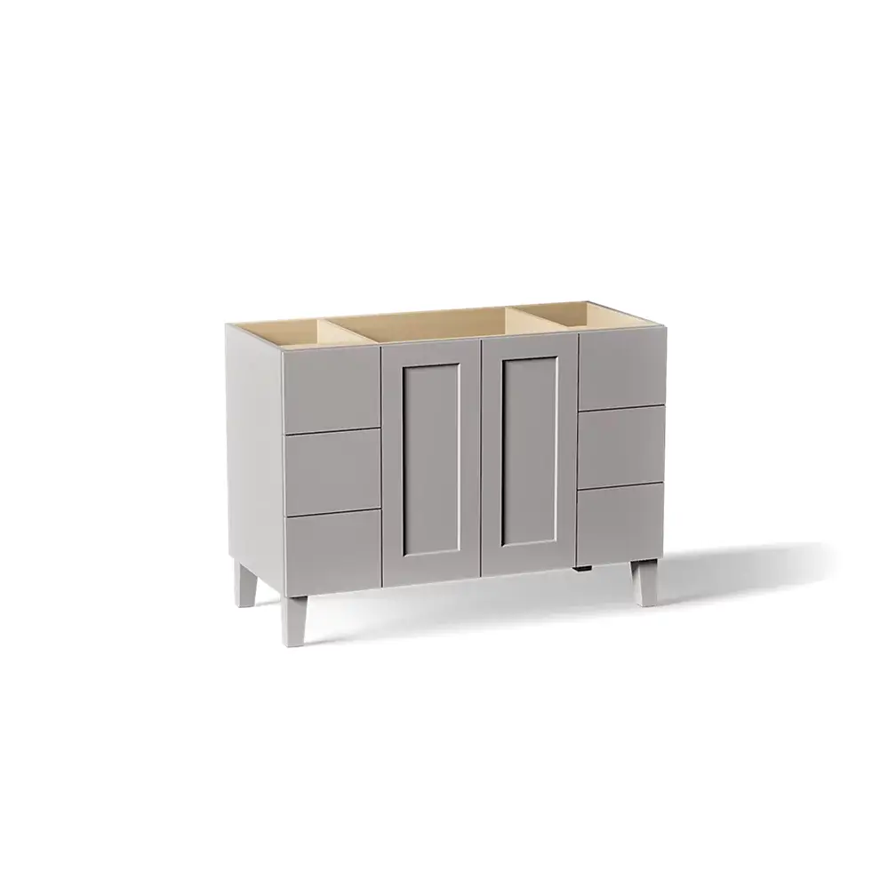 Kohler 99535-LG-1WT Poplin 48" Bathroom Vanity Cabinet Mohair Grey