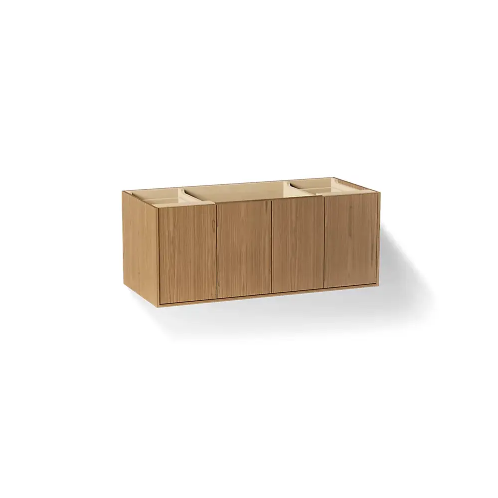 Kohler 99544-1WM Jute 48" Wall Hung Bathroom Vanity Cabinet Walnut Flax