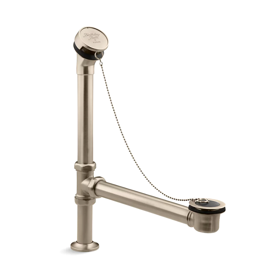 Kohler 106-BV Antique Bath Drain and Rubber Stopper Vibrant Brushed Bronze