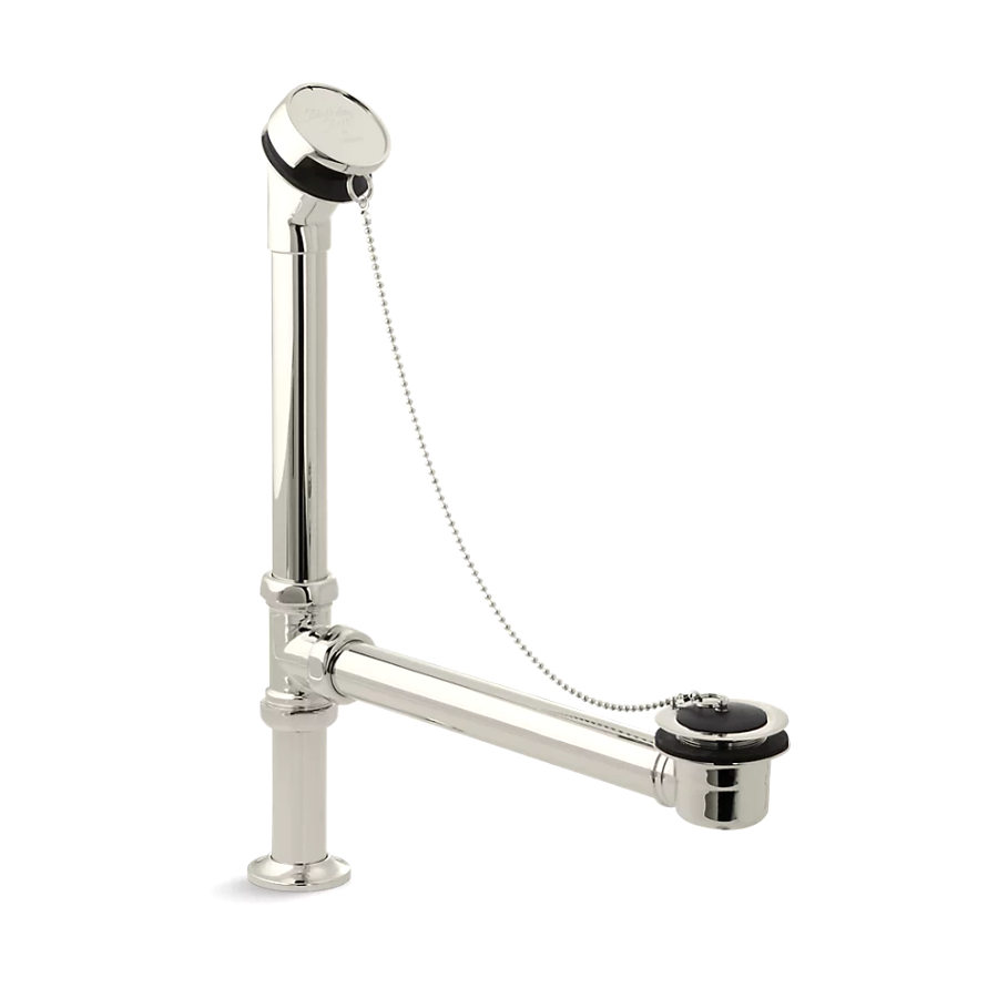 Kohler 106-SN Antique Bath Drain and Rubber Stopper Vibrant Polished Nickel