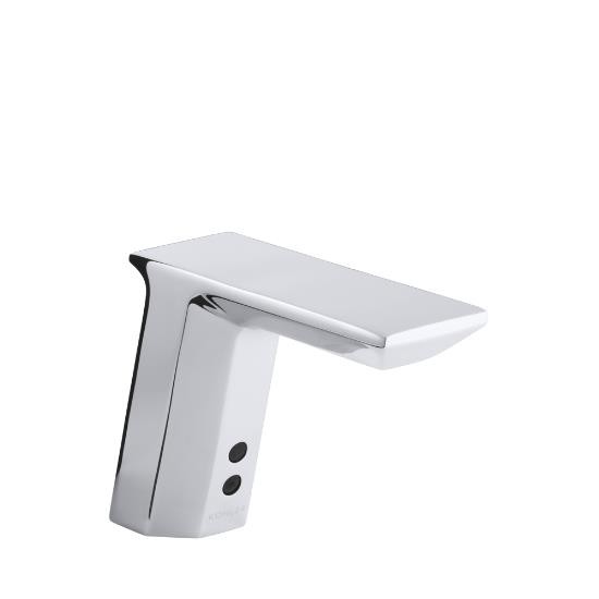 Kohler 13466-CP Geometric Touchless Deck Mount Faucet With Temperature Mixer