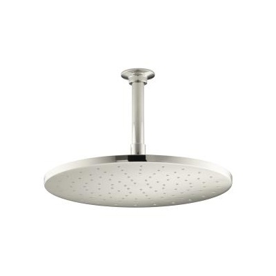 Kohler 13690-SN Contemporary Round 12 Rainhead With Katalyst Air-Induction Spray 2.5 GPM 