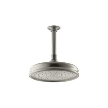 Kohler 13692-BN Traditional Round 8 Rainhead With Katalyst Air-Induction Spray 2.5 GPM 