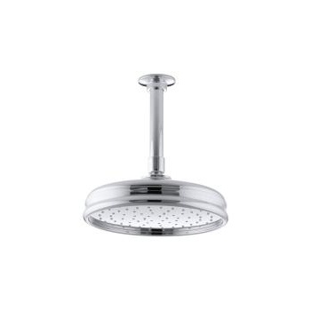 Kohler 13692-CP Traditional Round 8 Rainhead With Katalyst Air-Induction Spray 2.5 GPM 