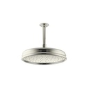 Kohler 13693-SN Traditional Round 10 Rainhead With Katalyst Air-Induction Spray 2.5 GPM 