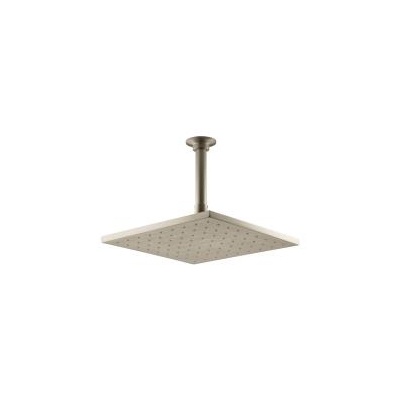 Kohler 13696-BV Contemporary Square 10 Rainhead With Katalyst Air-Induction Spray 2.5 GPM 