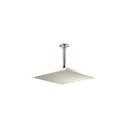 Kohler 13696-SN Contemporary Square 10 Rainhead With Katalyst Air-Induction Spray 2.5 GPM 