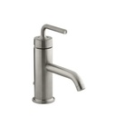 Kohler 14402-4A-BN Purist Single Handle Bathroom Sink Faucet With Straight Lever Handle