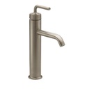 Kohler 14404-4A-BV Purist Tall Single-Handle Bathroom Sink Faucet With Straight Lever Handle