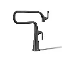 Kohler 22067-BL Graze Deck Mount Pot Filler Matte Black