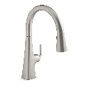 Kohler 22068-WB-VS Graze Touchless Pull-Down Kitchen Sink Faucet Vibrant Stainless
