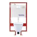 &lt;&lt; TOTO CWT437237MFG MH Wall Hung Toilet And DUOFIT In Wall Tank System Copper Pipe